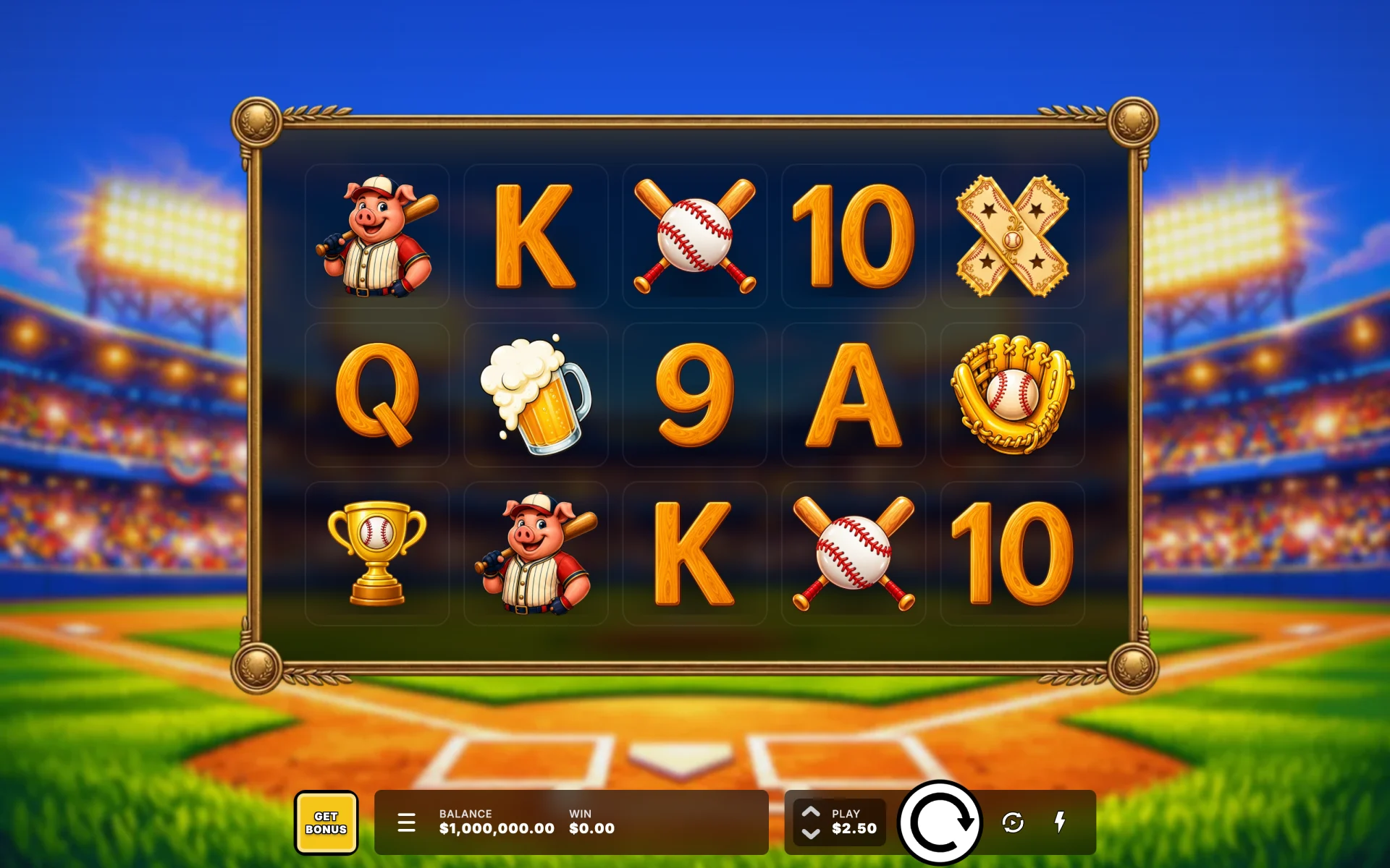 Piggy Baseball base game board