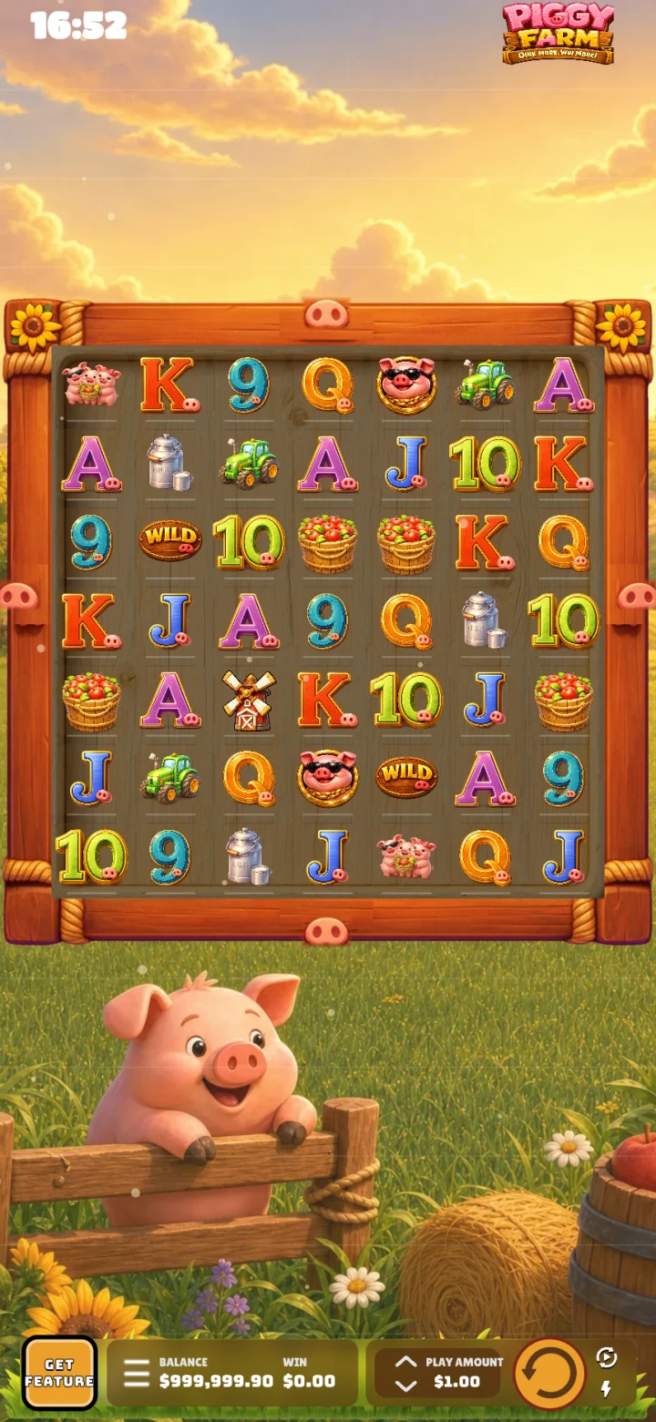 Piggy Farm on mobile portrait